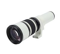Manual Focus Telephoto Lens 500mm F6.3 with T2 Z Mount Adapter for Nikon Z Mirrorless Cameras (White)