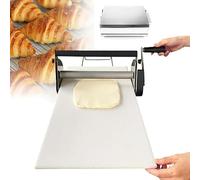 Manual Foldable Dough Sheeter for Croissants, Adjustable Thickness 0.5-27mm, Ideal for Commercial and Home Baking