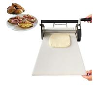 Manual Foldable Dough Sheeter Machine, Adjustable Thickness for Bakery, Pizza, Croissant, No Electricity Needed, Easy Clean