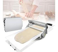 Manual Foldable Dough Sheeter Machine, Commercial Stainless Steel Sheeter for Bakery, Pizza, Croissants
