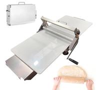 Manual Foldable Dough Sheeter Machine, Compact Hand-cranked Pastry Roller for Commercial and Home Baking, Easy Storage Countertop Dough Rolling Solution