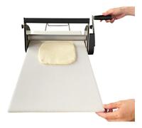 Manual Foldable Dough Sheeter Machine for Bakery, Pizza, Croissant - Stainless Steel Pastry Roller with Adjustable Thickness, Commercial & Home Use