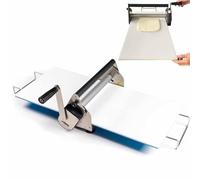 Manual Foldable Dough Sheeter Machine, Stainless Steel Pizza Maker, Adjustable Thickness for Bakery, Pizza, Croissant, Commercial & Home Use