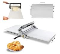 Manual Foldable Dough Sheeter Machine with Adjustable Thickness for Home and Commercial Baking