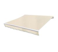 Manual Folding Sune 300cm Cream Adjustable Project Waterproof Fabric Reced Aluminu Garden Umbrella for Outdoor Patio UV Protect Easy Control