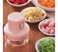 Manual Food Chopper,1000ml Intelligent Electric Garlic Meat Grinder Food Chopper,Vegetable Chopper with Food-Grade S-Shaped Sharp Edge,Wireless Electric Garlic Chopper.