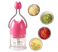 Manual Food Chopper,Handheld Garlic Crusher Veggie Cutter Kitchen Tool,B