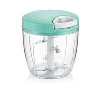 Manual Food Chopper with Pull Cord Easy Spin Mini Hand Food Processor Compact Kitchen Vegetable Cutter for Salad Salsa Quick Food Prep for Garlic Onion Vegetables Nuts Herbs
