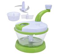 Manual Food Processor, Manual Food Chopper Hand Crank Rotating Chopper Vegetable Cutter Meat Grinder with Egg Separator for Kitchen