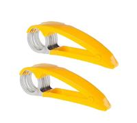 Manual Food Slicer, Portable Banana Slicer, Food Cutter, Stainless Steel Food Slicer for Banana Strawberry Cucumber Carrot Egg, Vegetable Fruit Slicer Handheld Small Food Slicer Kitchen Gadget (2pcs)