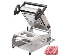 Manual Food Tray Sealer for Commercial Use, Efficient Hand Pressure Sealing Machine for Takeaway Boxes and Cooked Foods, 7~8 Times/Minute Operation