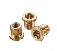 Manual for shifter Thread Insert M10x1.5 Aluminum Gold Manual | M10x1.5 specification, for durable alloy build, prevents knob loosening, manual cars, sleek look(M10x1.5)