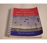 Manual for Sight Singing and Ear Training +CD