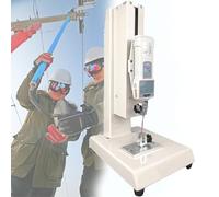 Manual Force Test Stand for Push Pull Gauge, Output Function for Lab Tension Tests, Operated Manual Push Pull Test Stand