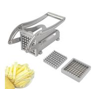 Manual French Fry Cutter, Potato Chipper, Stainless Steel Vegetable Potato Cutter Chips Cutting Machine with Non-Slip Feet Kitchen Tool Accessories for Home and Commercial Use
