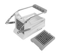 Manual French Fry Cutter, Stainless Steel Potato Cutter for Potatoes Carrots Cucumbers, Ergonomic Handle Vegetable Slicer with Uniform Cutting Blade for Home Kitchen Use (L)