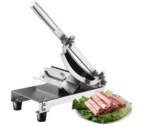 Manual Frozen Meat Slicer, Stainless Steel Food Cutter Machine with 0.2-8mm Adjustable Slice Thickness for Beef, Mutton, Sausage, and Vegetables - Easy to Clean and Rust Resistant