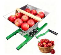 Manual Fruit Crusher, Stainless Steel Grape Grinder for Home Brewing & Cider Pressing