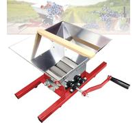 Manual Fruit Crusher, Stainless Steel Grape Grinder, Large Capacity 7L Apples Wine Crusher for Cider and Vegetable Processing