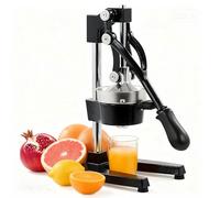 Manual Fruit Press Juicer, Cast Iron Construction, No Peeling Required, Ideal for Home and Commercial Use, Efficient Juice Extraction without Layer Separation