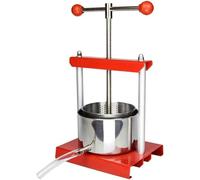 Manual Fruit Press, Stainless Steel Squeezer for Homemade Juice, Cheese Making from Grapes, Apples, Vegetables