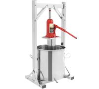 Manual Fruit Wine Press, 12L Hydraulic Juice Maker for Grapes, Herbs, Cheese Pressing