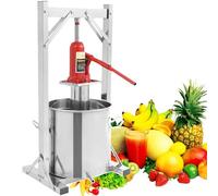 Manual Fruit Wine Press with Hydraulic Jack and Bucket, 36L Capacity for Juice, Vegetable, Cider, Olive Oil Making
