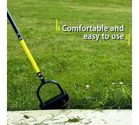 Manual Garden Edging Tool Half Moon Serrated Blade With Footplate For Lawn Borders