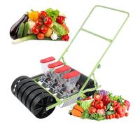 Manual Garden Seeder, Hand-Push Precision Seeder for Vegetable Planting, Adjustable Row Spacing, Ideal for Cabbage, Spinach, Celery and More