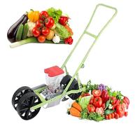 Manual Garden Seeder, Hand-Push Precision Seeder for Vegetable Planting, Adjustable Row Spacing, Ideal for Cabbage, Spinach, Celery and More