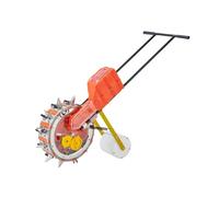 Manual Garden Seeder with Adjustable Depth and Wheels for Efficient Planting of Soy, Peanut, Corn, and Cotton - Perfect for Home and Garden Use