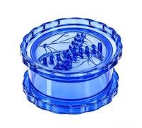 Manual Garlic Mincer Ginger Twister, Clear Rotary Crusher Tool，Blue：1