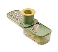 - Manual Garlic Mincer | Multifunctional Kitchen Grater for Ginger | For Nuts, with Collection Container, Secure Hold, Compact, Green, Rustproof , Practical Cooking Tool