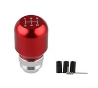 Manual Gear Shift Knob Retractable Lever for Cars, Compatible with Most Transmission Models Without Lock or Button (Red)