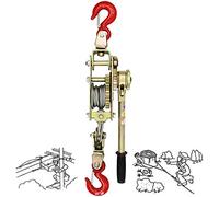 Manual Geared Hand Winch, Cable Ratchet Puller Winch, Portable Come Along Hauling With Brake, Lever Hoist Power Puller For Trailer Tug, Use Effort