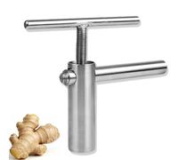 Manual Ginger Juicer, 304 Stainless Steel T-Handle Screw Press, High Yield Juicer for Ginger, Garlic, Lemon, Pomegranate, Fruits & Vegetables