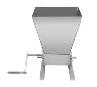 Manual Grain Grinder, Stainless Steel Grain Mill with Adjustable Roller, 4L Capacity, 21cm Opening, 0.2mm Discharge Granularity, Hand Mill Grinding Machine