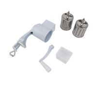 Manual Grain Mill, Seed Grinder with Table Clamp, Flour Food Milling Coarseness Adjustable, Aluminum Alloy Stainless Steel, Hand Grinder for Nut, Coffee, Grain, Seeds, Corn, Spices (5 Accessories)