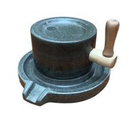 Manual Granite Grinding Device System - Professional Premium Stone Powder Mill Utensil Mechanism, Hand Crank Pepper Breaker for Home Kitchen Restaurant Baking Coffee Flour Salt Nut Seasoning S