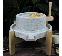 Manual Granite Stone Grain Mill Kitchen, for Grinding Wheat Mustard Seed Spices Beans Coffee