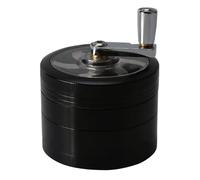 Manual Grinder, Herb Spice Crusher Mill, for Herb, Coffee, Salt Pepper, Manual Nutmeg, Ginger, Rock Salt & Peppercorn Crushing, Handheld Grinding Tool(Black)