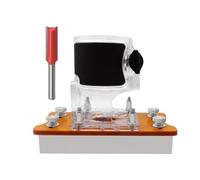 Manual Grooving Router Base - 16x9x14 Cm 2 in 1 Carving Locator Tool, Precision Milling Support, Durable Stable Construction | Perfect for Woodworking Home Repair Craft Cabinet Making Hobby Projects