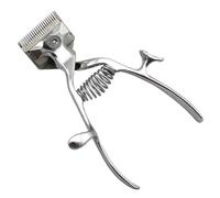 Manual Hair Clippers 2Pcs 6" Handheld Stainelss Steel Springed Hair Clippers Ergonomic Quiet Easy Wash Barber Tools for Home, Salon Haircut