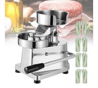 Manual Hamburger Patty Maker 4″/5″/6″, Meat Processor Hamburger Press, Meat Tenderisers Burger Forming Machine for Commercial and Home Use, with Paper Tray and Non-Slip Mats,10cm,15cm