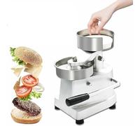 Manual Hamburger Press, Heavy-Gauge Stainless Steel Burger Patty Maker, 4/5/6 Inch, with 500 Wax Paper Sheets for Kitchen Meat Forming