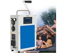 Manual Hand Crank Charger, Portable Power Station with 500W Output, Solar Panel Ready, Built-In LCD Display, Ideal for Off-Grid and Outdoor Use