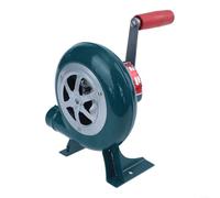 Manual Hand Cranked Blower for Fireplace Stove Fire Barbecue Camping Iron Frame Compact Lightweight for On-the-Go Fire Management (80w)