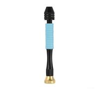 Manual Hand Drill for Woodworking, Craft Carving & Jewelry Making - 0.3-3.4 mm Adjustable Three-Jaw Chuck, Ergonomic Silicone Grip,(B)