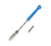 Manual Hand Drill with 10 Small Drill Bits 0 5 to 3 0mm Automatic Operation for Wood Olive Plastic Rubber Modeling, Drilling Kit (Set A)