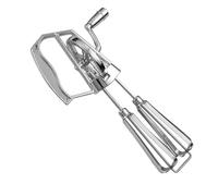 Manual Hand Mixer - Manual Whisk, Non-Electric Manual Hand Stirrer, Manual Egg Beater Made of Stainless Steel in Vintage Style, Portable, Ergonomic, Dishwasher Safe